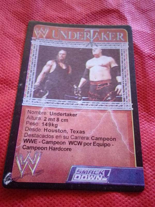 WWE SMACKDOWN 'THE UNDERTAKER' TRADING CARD