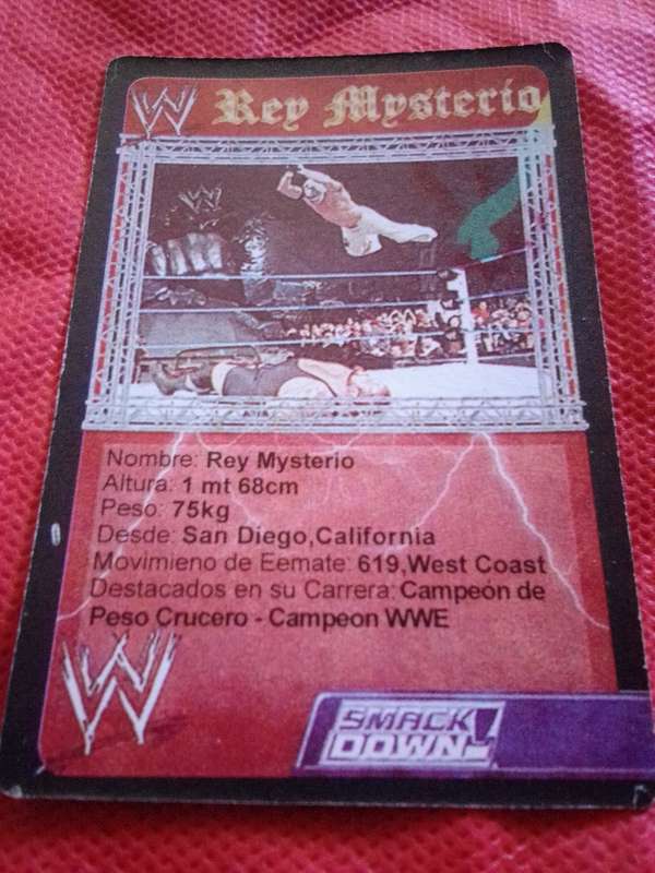 WWE SMACKDOWN 'REY MYSTERIO' TRADING CARD