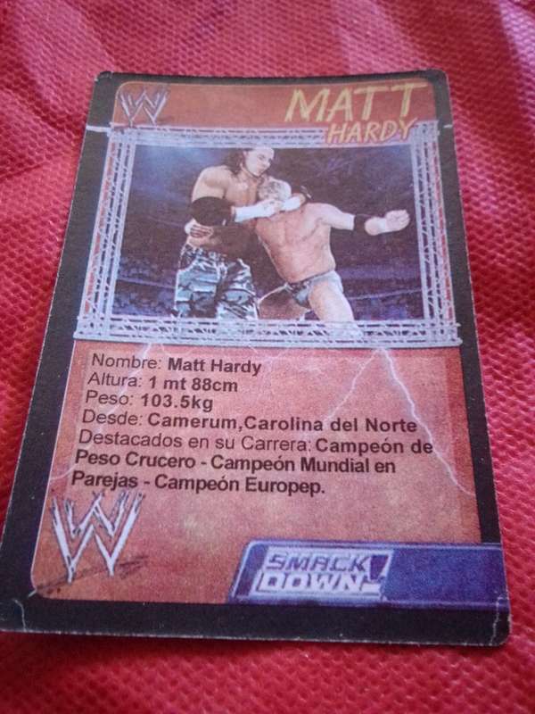 WWE SMACKDOWN 'MATT HARDY' TRADING CARD