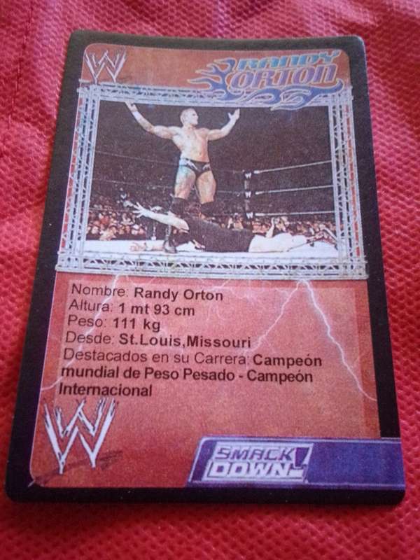 WWE SMACKDOWN 'RANDY ORTON' TRADING CARD