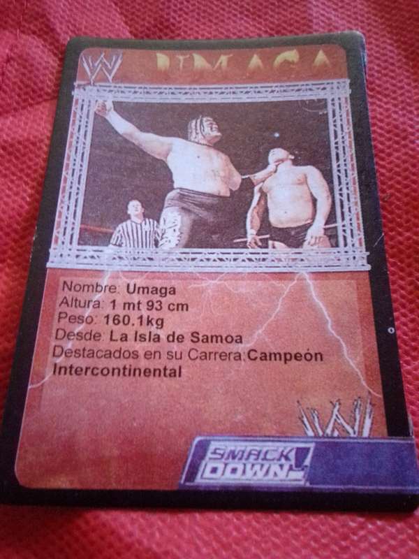 WWE SMACKDOWN 'UMAGA' TRADING CARD