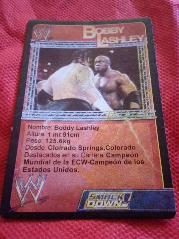 WWE SMACKDOWN 'BOBBY LASHLEY' TRADING CARD