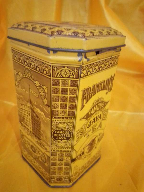 1940's Franklins Famous Java Half Pound Tea Tin