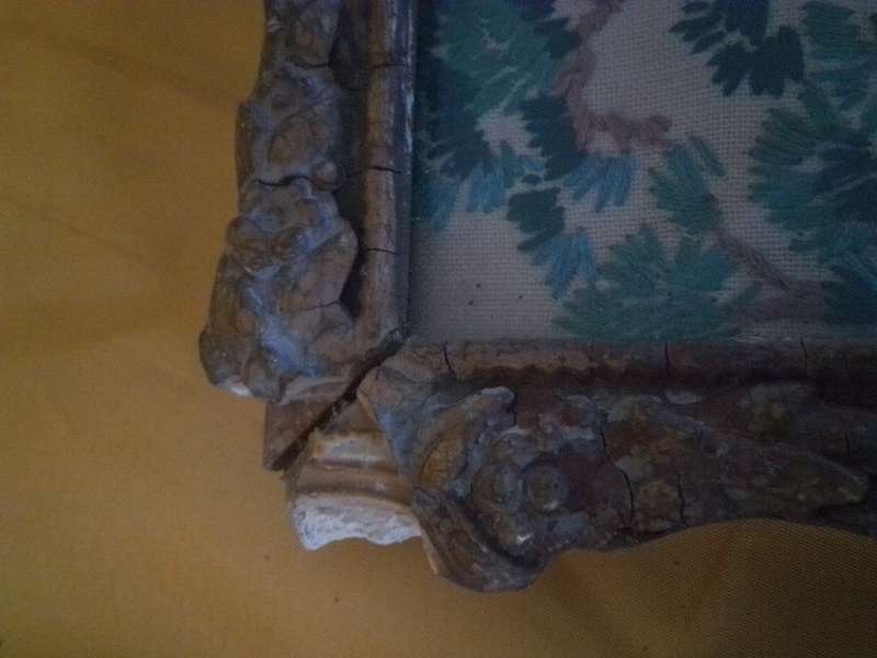 Victorian 'Landscape' Tapestry In Original Ornate Frame