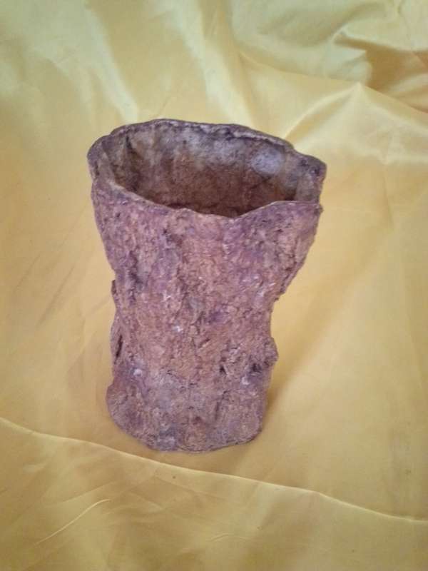 Resin Tree Stump Vase