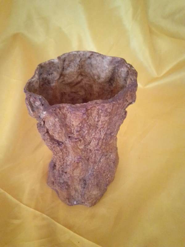 Resin Tree Stump Vase