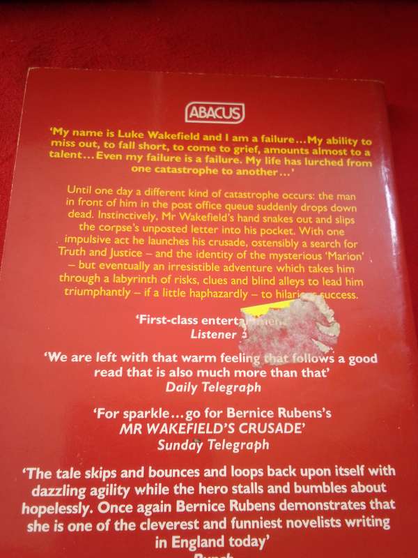 Mr Wakefield's Crusade - Bernice Rubens 1991 Paperback
