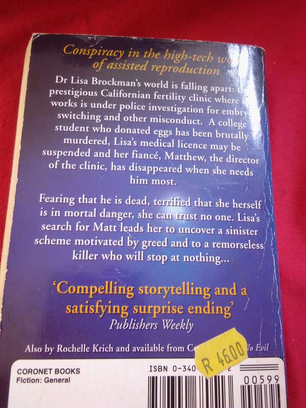 Fertile Ground - Rochelle Krich 1998 Paperback