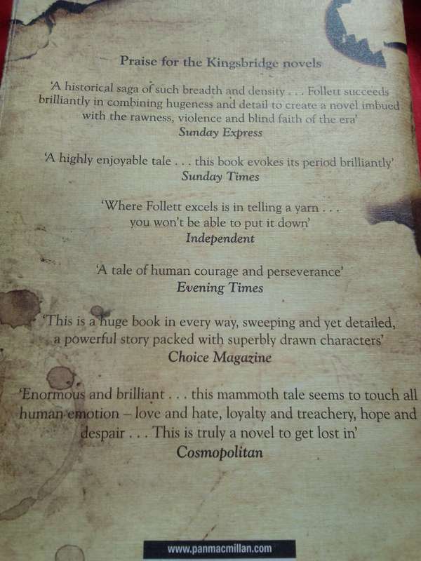A Column of Fire - Ken Follett 2017 First Edition Hardcover