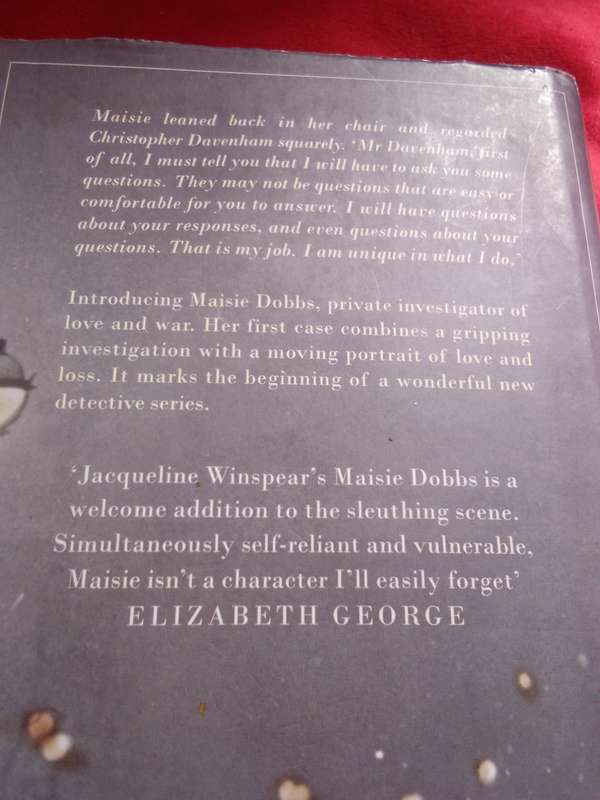 Maisie Dobbs - Jacqueline Winspear 2004 Hardcover