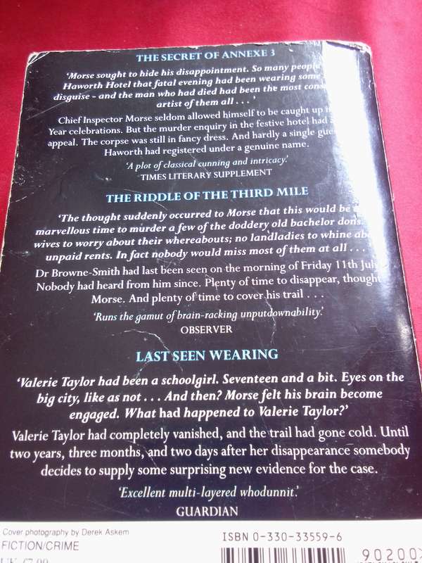 The Second Inspector Morse Omnibus - Colin Dexter 1994 Paperback