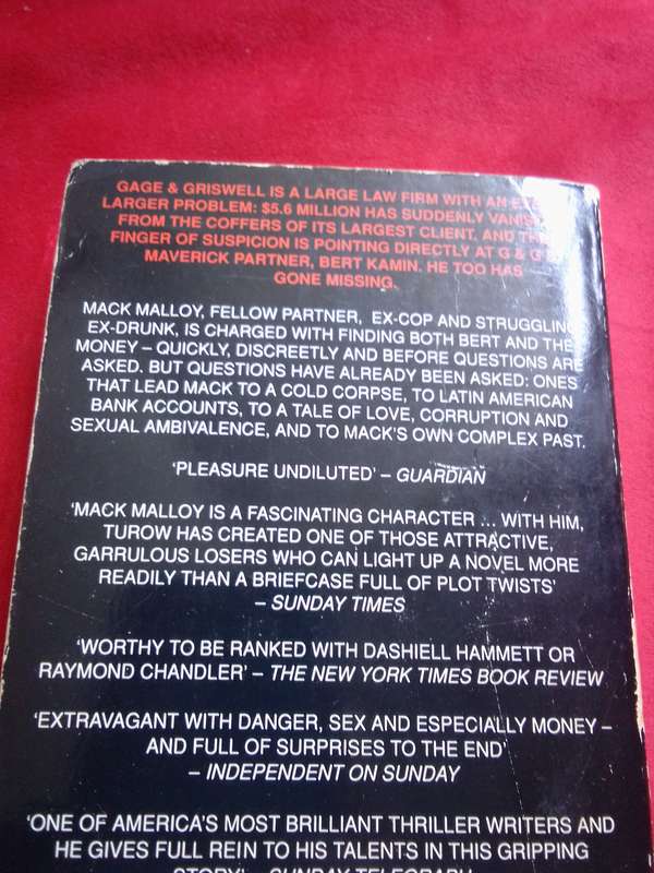 Pleading Guilty - Scott Turow 1994 Paperback
