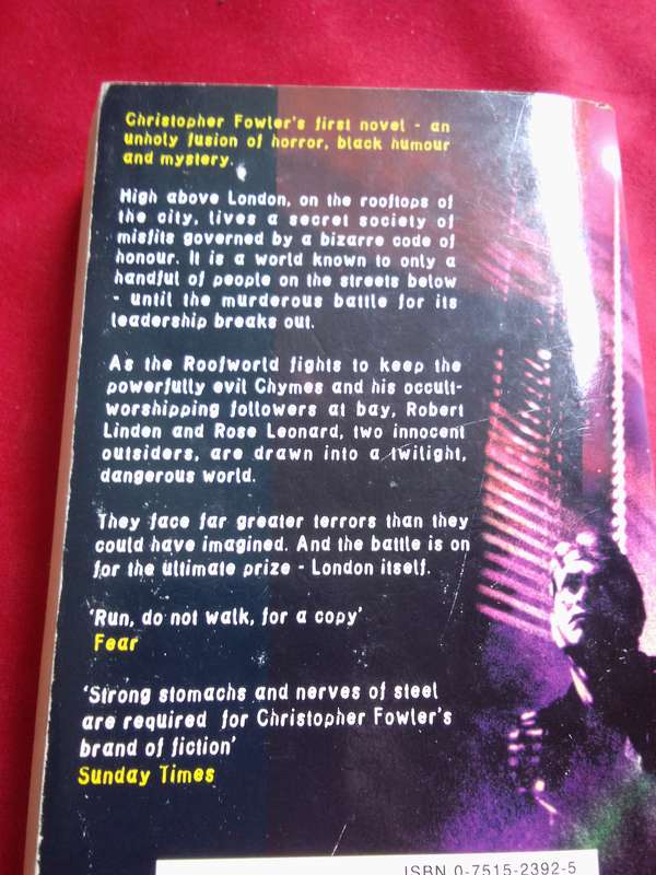 ROOF WORLD - Christopher Fowler 1998 Paperback