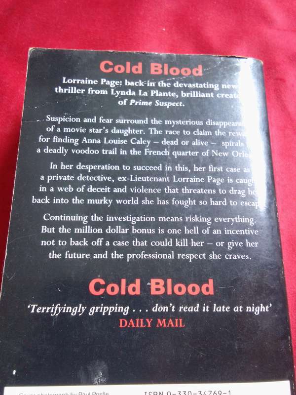 Cold Blood - Lynda LaPlante 1997 Paperback