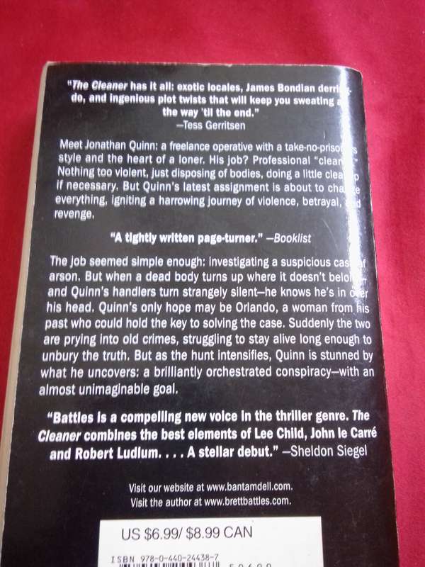 The Cleaner - Brett Battles 2008 Paperback