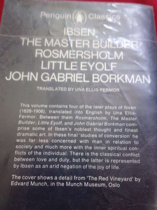 IBSEN (1828 - 1906) The Master Builder & other Plays 1973 Paperback