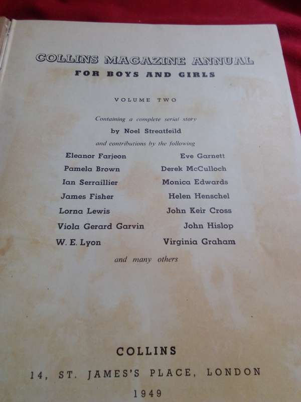 1949 Collins Magazine Annual Vol 2 Clothcover