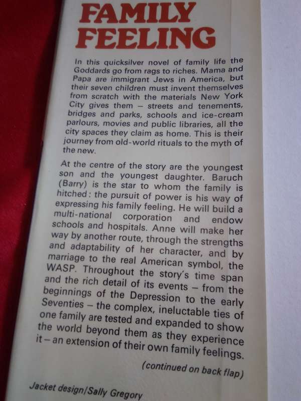 Family Feeling - Helen Yglesias 1976 Hardcover
