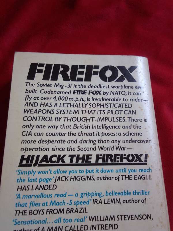 Firefox - Craig Thomas 1978 Paperback