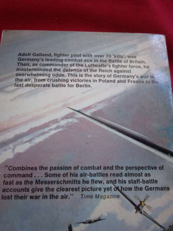 The First & The Last - Adolf Galland 1970 Paperback