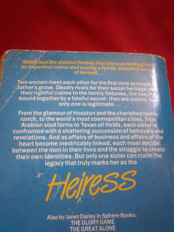 Heiress - Janet Dailey 1989 Paperback