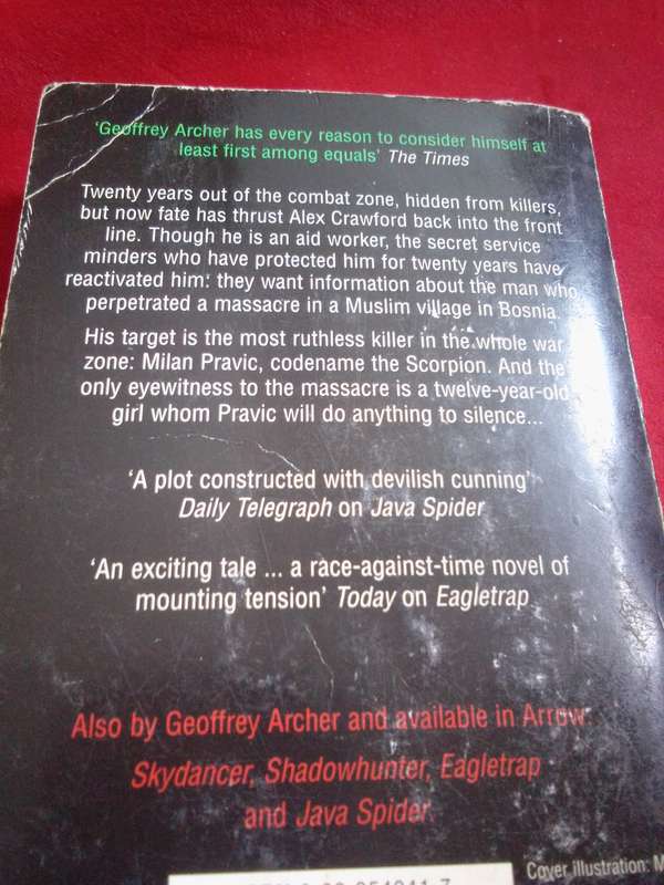 Scorpion Trail - Geoffrey Archer 1996 Paperback