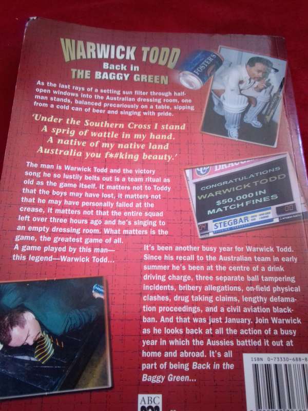 Warwick Todd - Back in the Baggy Green 2001 Softcover