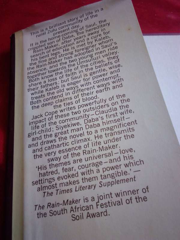 The Rain-Maker - Jack Cope 1971 First Edition Hardcover