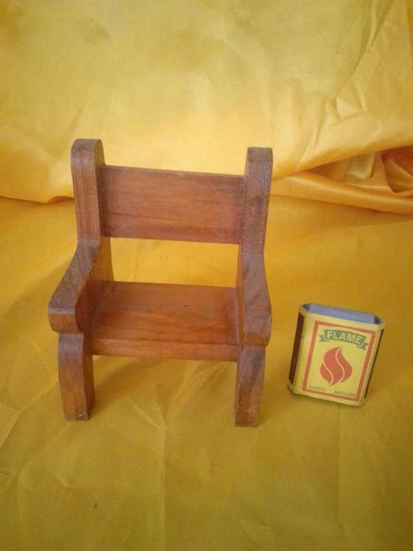 Wood Doll House Bench