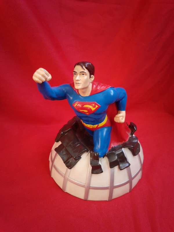 Retro Marvel Branded Superman Resin Moneybox