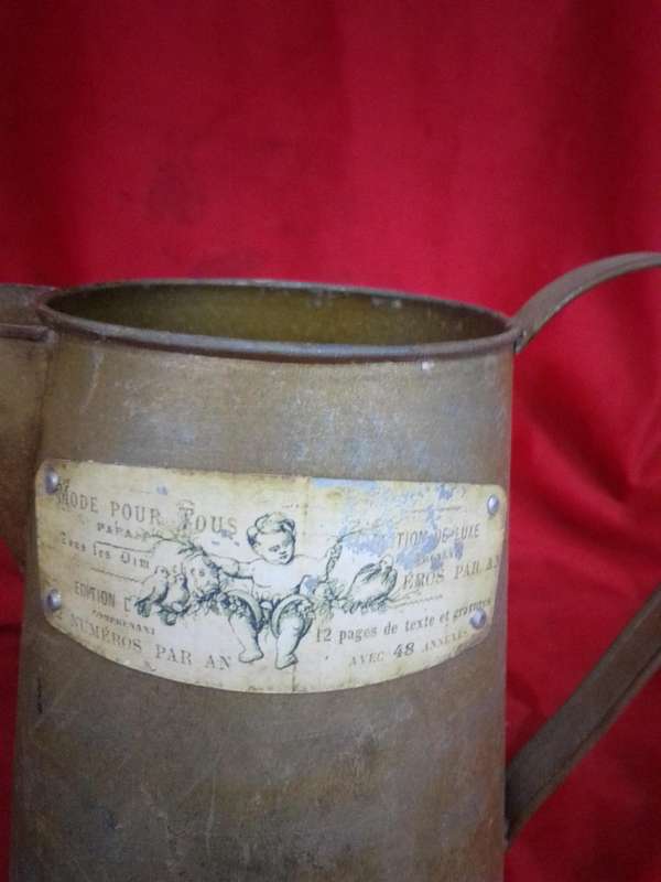 Vintage Tin Pitcher