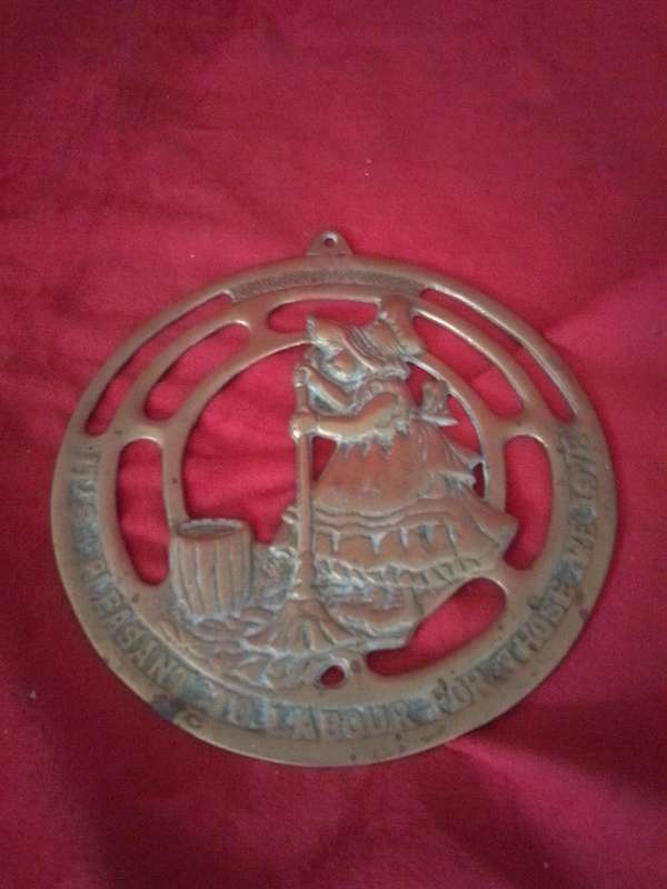 Vintage Brass Plaque