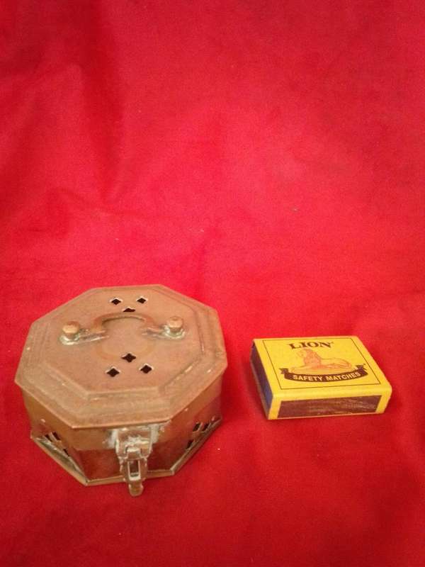 Vintage Brass Scent Box