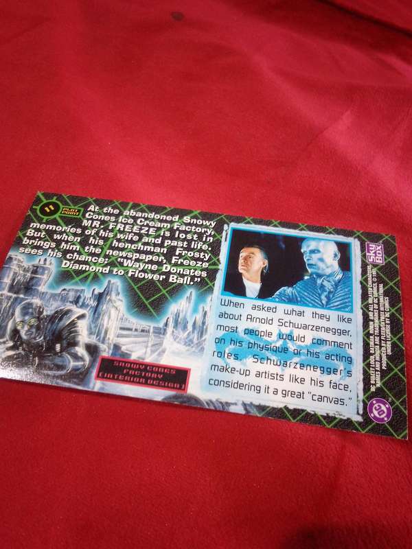 1997 Batman & Robin #11 Fleer Skybox Trading Card