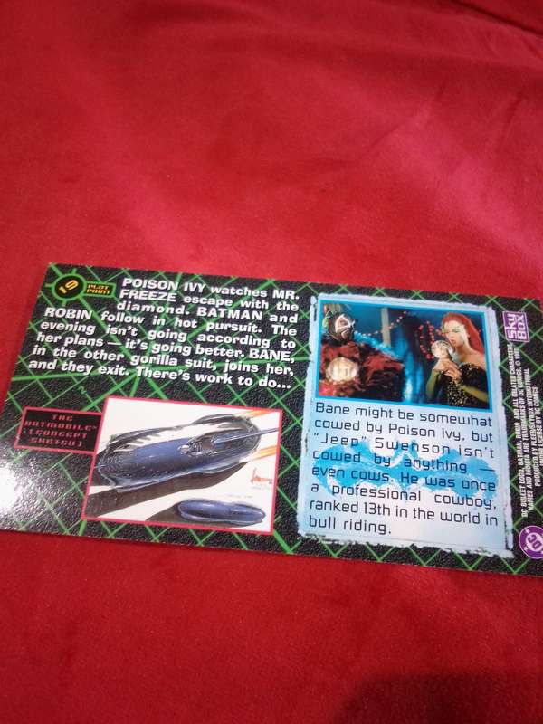 1997 Batman & Robin #19 Fleer Skybox Trading Card