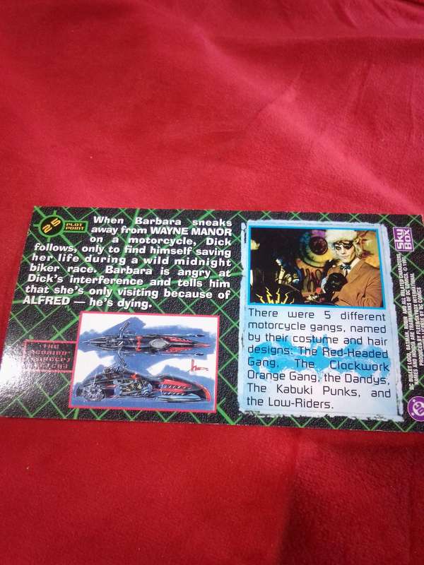 1997 Batman & Robin #25 Fleer Skybox Trading Card