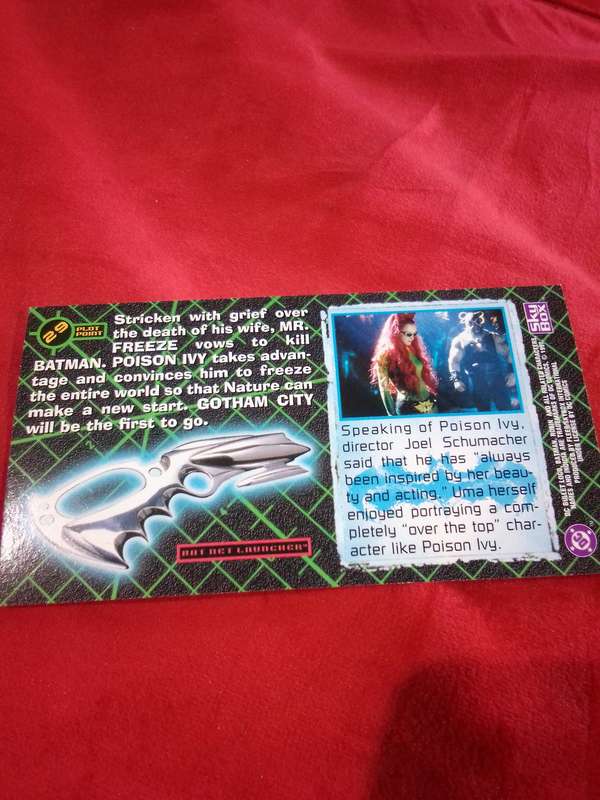 1997 Batman & Robin #29 Fleer Skybox Trading Card