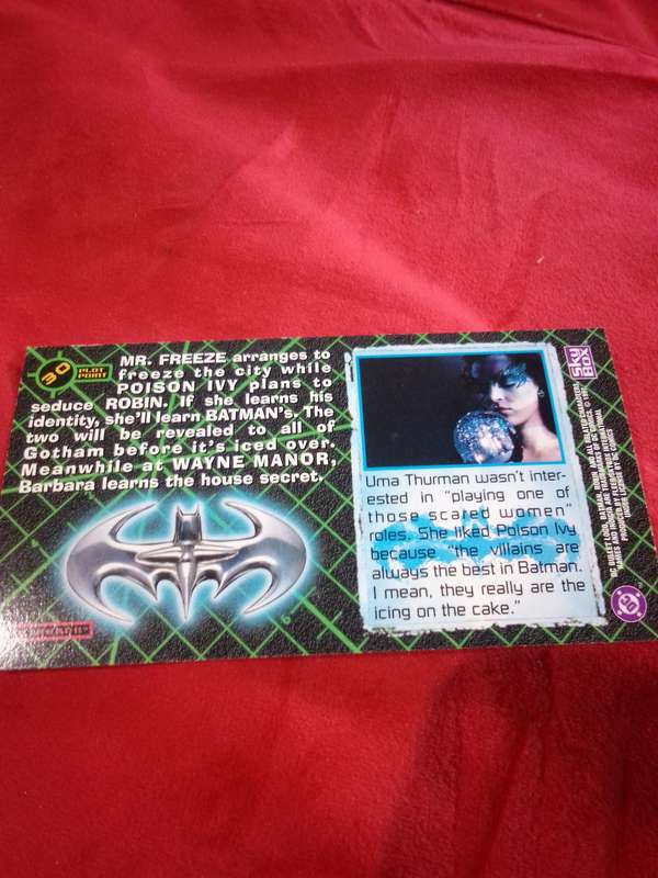 1997 Batman & Robin #30 Fleer Skybox Trading Card