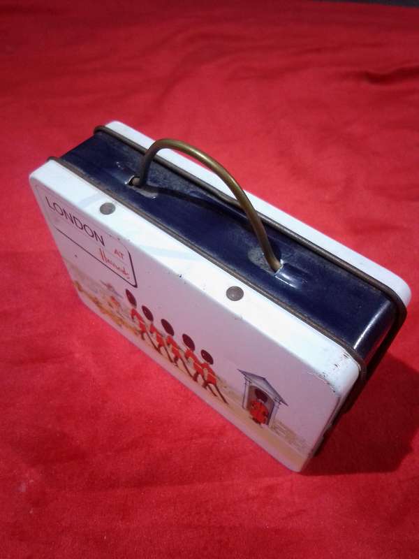 London at Harrods Suitcase Tin