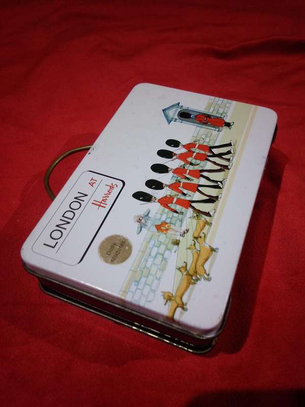 London at Harrods Suitcase Tin