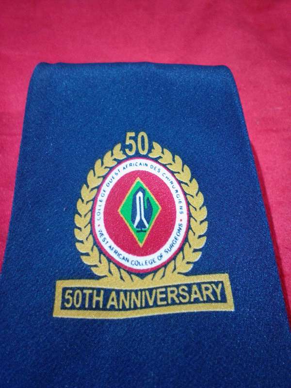 West African College of Surgeons 50th Anniversary Full Length Silk Tie
