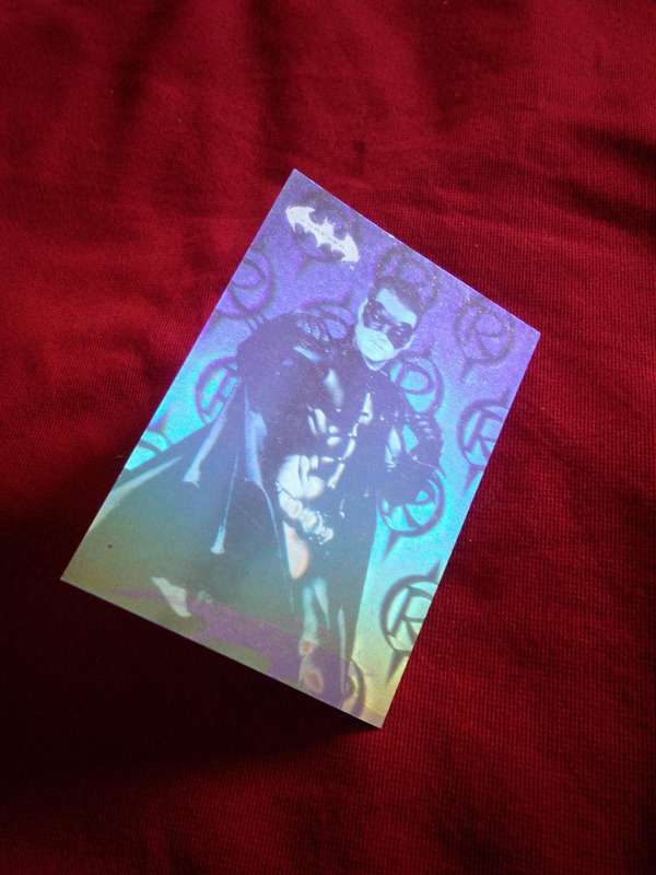 1995 Batman Forever #8 Silver Foil 3D Trading Card
