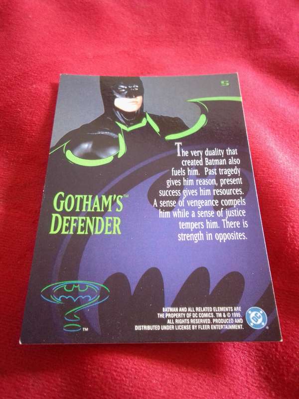 Batman #5 Fleer 95 Ultra Trading Card