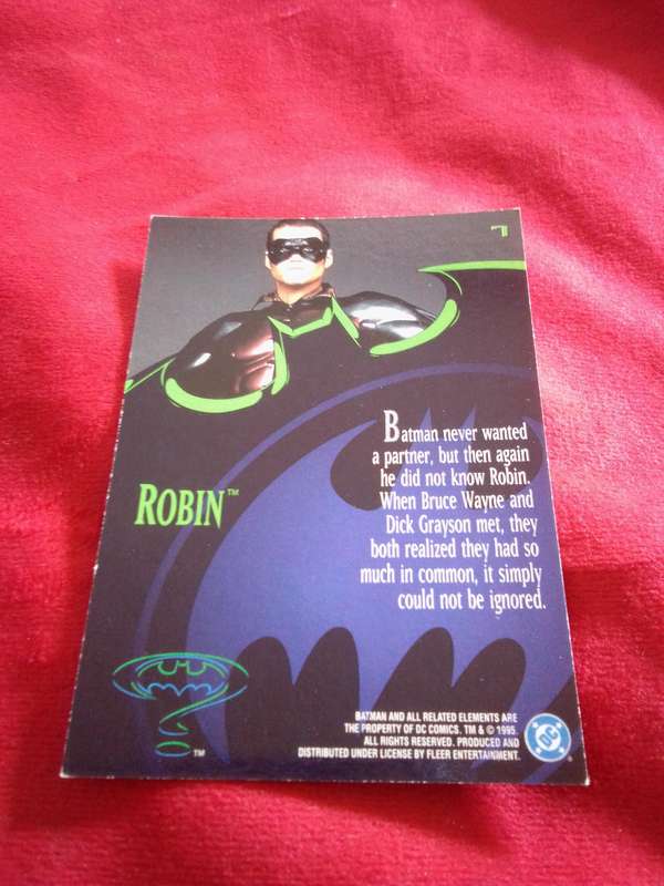 Batman #7 Fleer 95 Ultra Trading Card