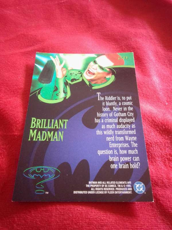 Batman #20 Fleer 95 Ultra Trading Card