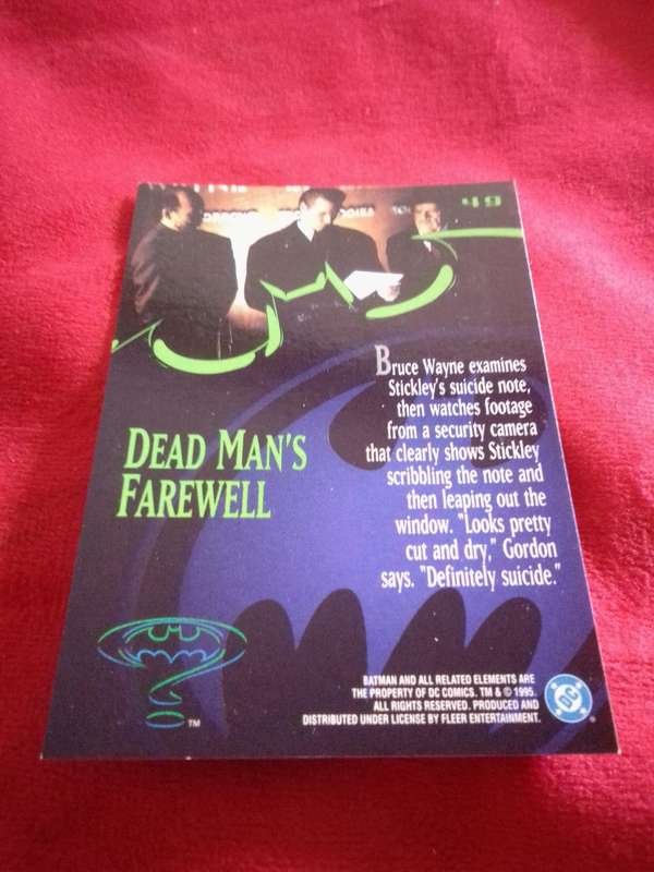 Batman #49 Fleer 95 Ultra Trading Card