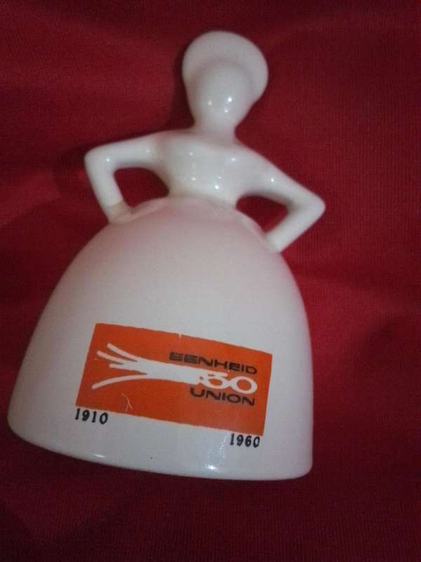 Highly Collectable Porcelain EENHEID UNION Table Bell 1910 - 1960