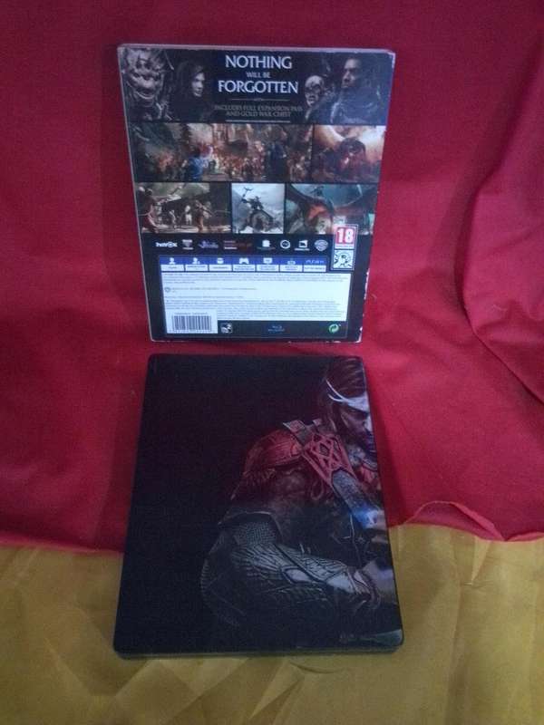 PS4 Middle Earth Shadow of War Steelbook Gold Edition