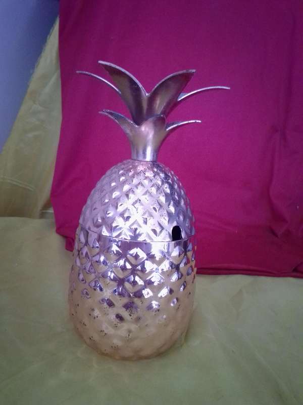 Retro Pineapple Copper Glazed Cocktail Sippy Cup