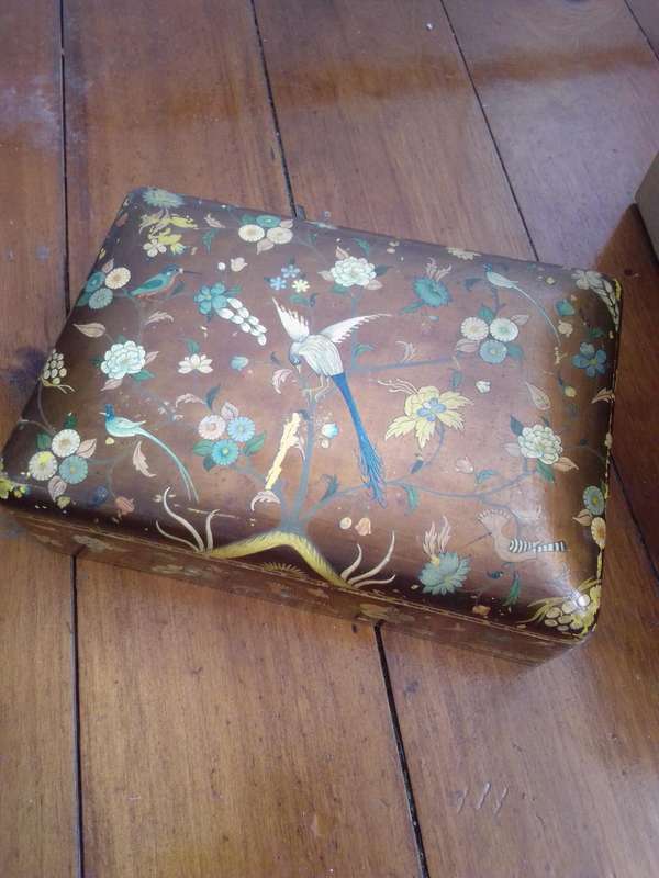 Vintage Handpainted Jewellery Box